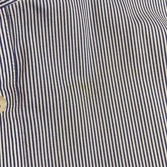 H&M Slim Fit Blue&white striped long sleeve button - Picture 10 of 10